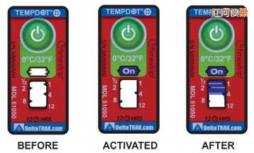 紅河溫度指示標(biāo)簽 累計上升時間/溫度的標(biāo)簽