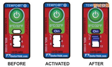晉城溫度指示標簽 累計上升時間/溫度的標簽