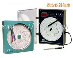 泰安電子圓形溫濕度記錄儀